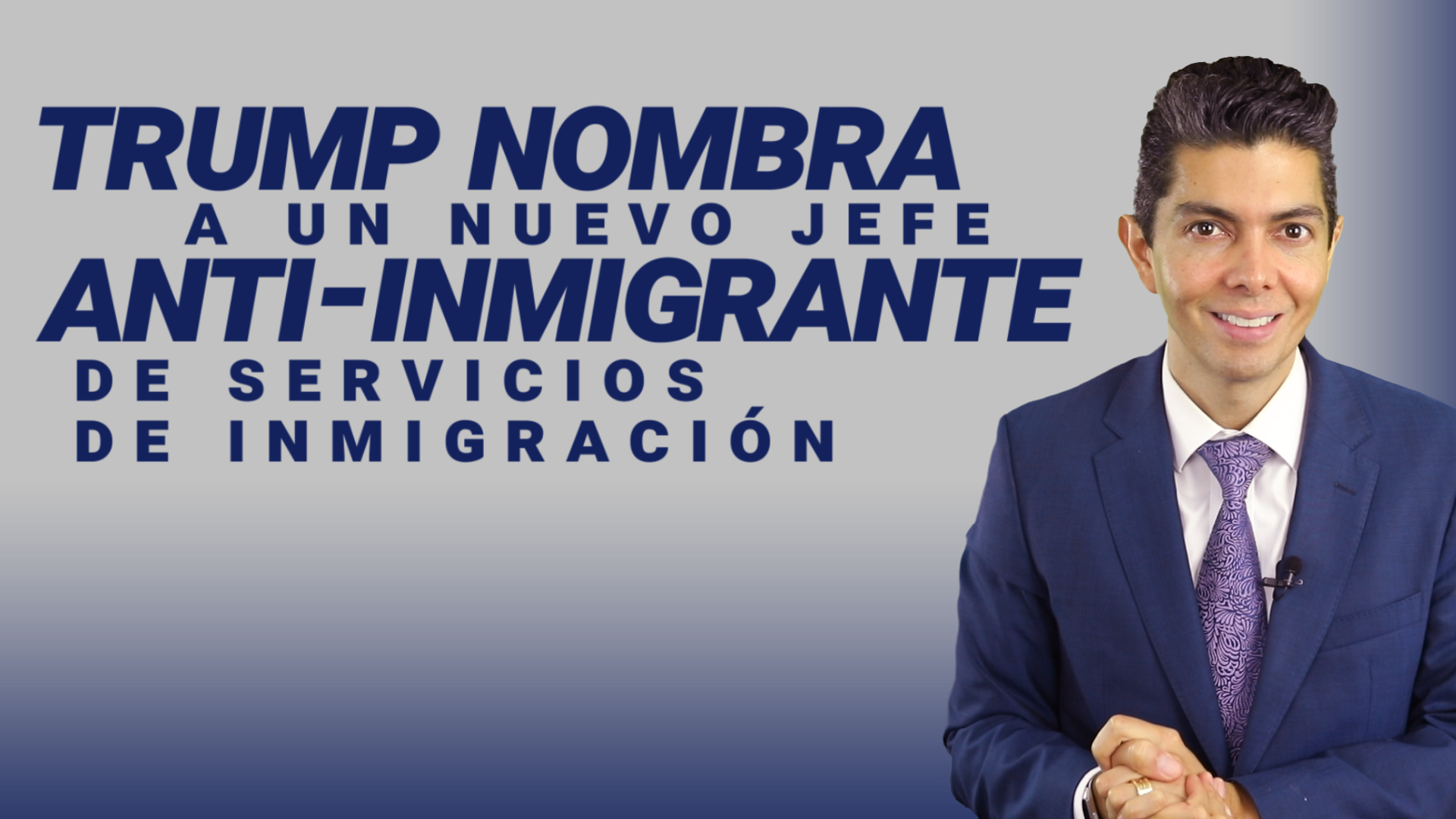 Quien Es El Nuevo Jefe De Inmigracion